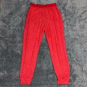 Victoria’s Secret PINK Logo Elastic Waist Lounge Pants in Red Women’s Large